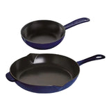 S/2 Fry Pan - Dark Blue 26&16cm