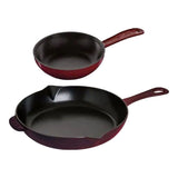 S/2 Fry Pan - Grenadine Red 26&16cm