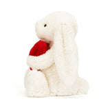 BASHFUL RED LOVE HEART BUNNY (2 Sizes) (Limit to 1 per customer)