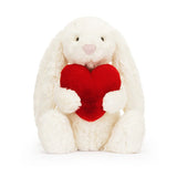 BASHFUL RED LOVE HEART BUNNY (2 Sizes) (Limit to 1 per customer)