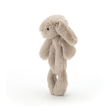 BASHFUL BEIGE BUNNY RING RATTLE (RECYCLED FIBERS)