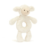 BASHFUL LAMB RING RATTLE (RECYCLED FIBERS)