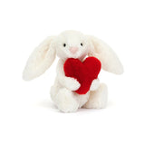 BASHFUL RED LOVE HEART BUNNY (2 Sizes) (Limit to 1 per customer)