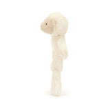 BASHFUL LAMB RING RATTLE (RECYCLED FIBERS)