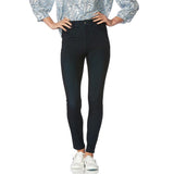 U20652 Ultra Soft Denim HW Leggings - Black Indigo