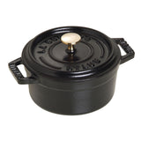 Mini Round Cocotte 0.25L/10cm dia (Matte Black)
