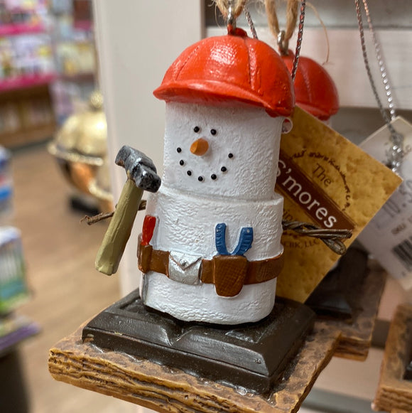 Handyman snowman orn #1