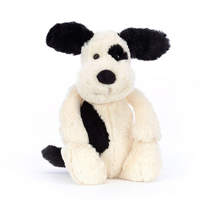 Bashful Black & Cream Puppy (2 Sizes)