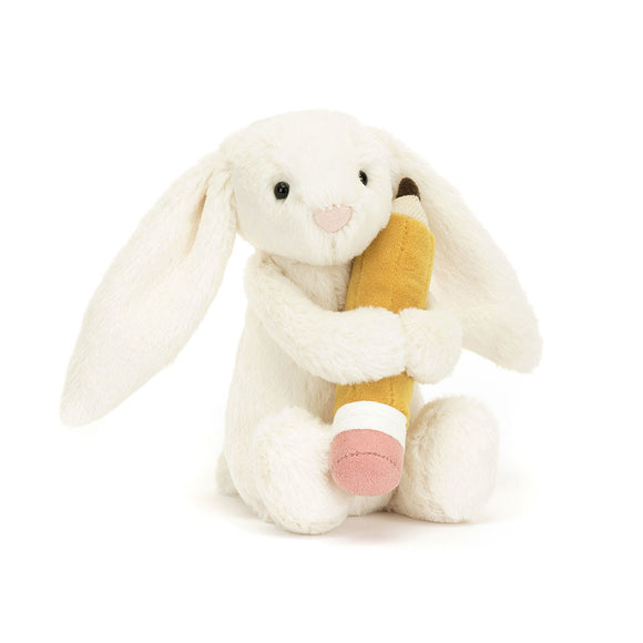 BASHFUL BUNNY WITH PENCIL