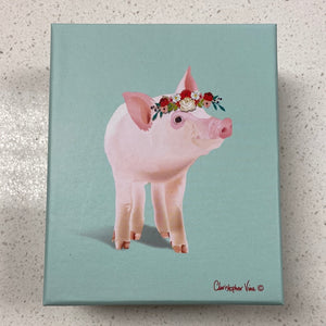 Animals with flower crowns boxed card (Papyrus)
