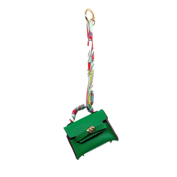 Mini Birkin Purse Charm in Green