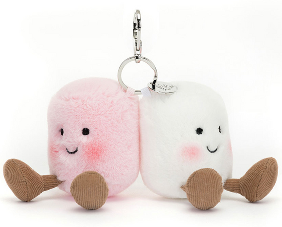 AMUSEABLES PAIR OF MARSHMALLOWS BAG CHARM