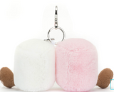 AMUSEABLES PAIR OF MARSHMALLOWS BAG CHARM