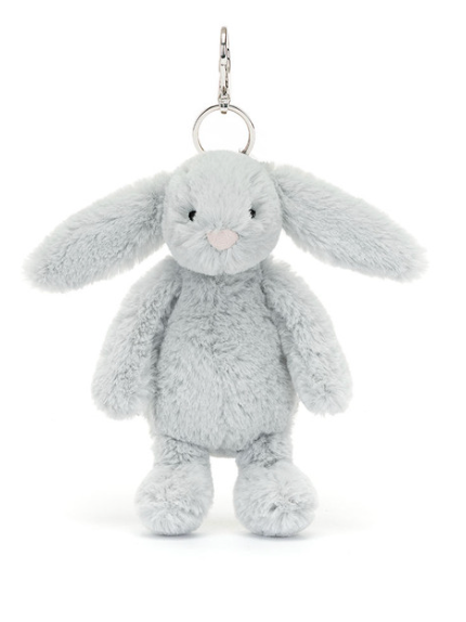 BASHFUL SILVER (GREY) BUNNY BAG CHARM