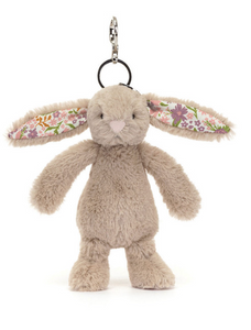 BLOSSOM BEIGE BUNNY 'PETAL' BAG CHARM