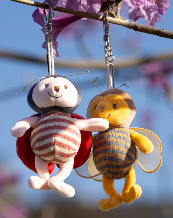 Ladybug & Bee Bag Charm, Bukowski Bears