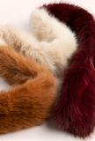 SALE 30% OFF - 
Elsa 3-tone Scarf - Damson/Mocca/