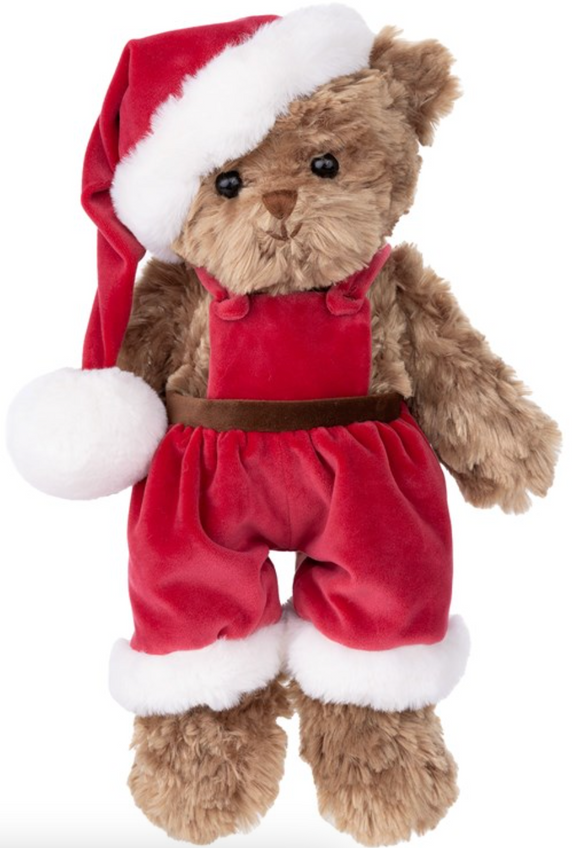 Christmas Mavi (Brown Bear with Santa Suit/Hat)