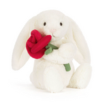 Cream Bunny with Rose