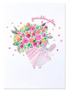 Granddaughter (bunny & flowers), BD