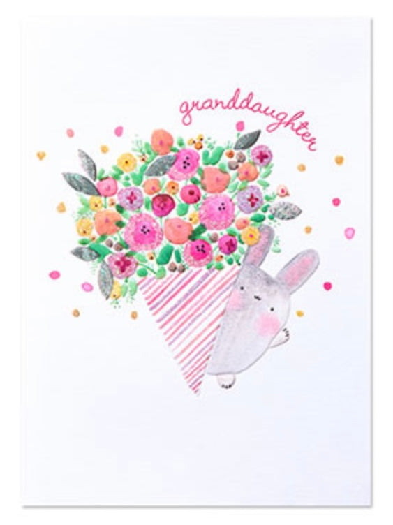 Granddaughter (bunny & flowers), BD