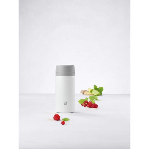 Thermo Tea & Fruit Infuser Bottle 400ml (in White/Black)
