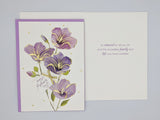 Purple flowers, Papyrus