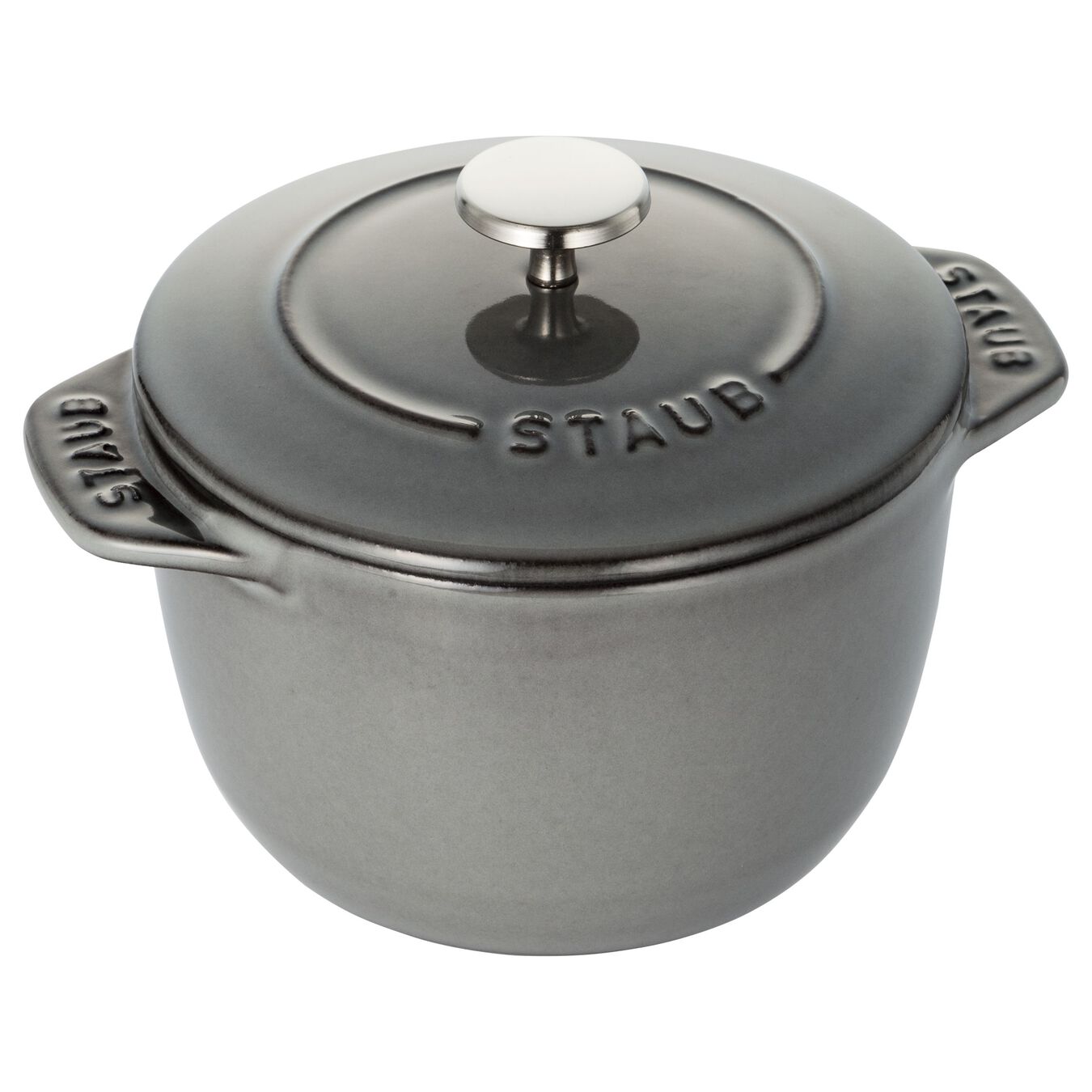 キッチン・食器 STAUB Cocotte Chistera Drop 12cm グレー