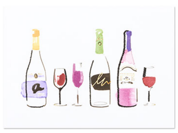 Painterly Wine Bottles, BL