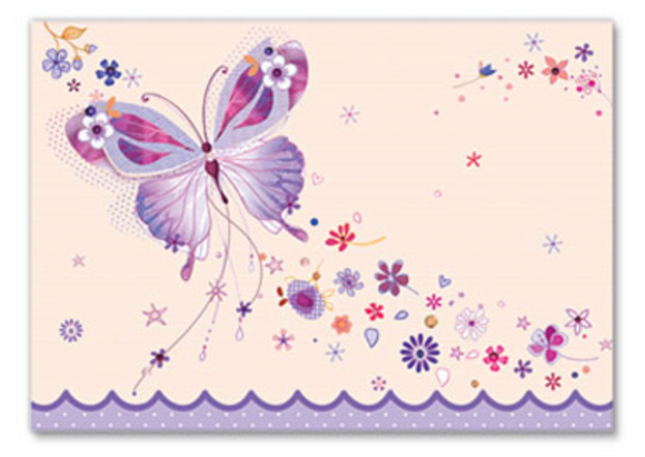 Butterfly and Flowers Boxed Cards