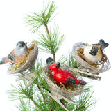 Bird in Nest Clip on Ornament