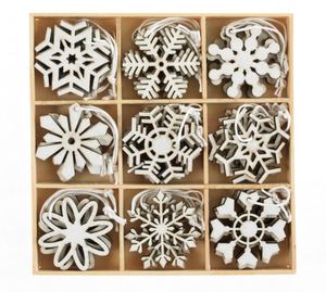 Set of 36 Mini Snowflake Ornaments