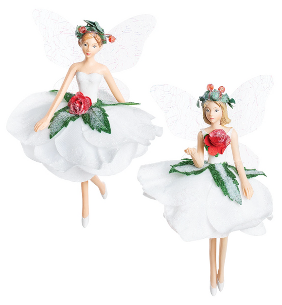Christmas Rose Fairy (Assorted Styles)