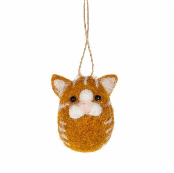 Small Tabby Cat Ornament