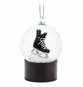 Small Men's Skate Snow Globe Ornament