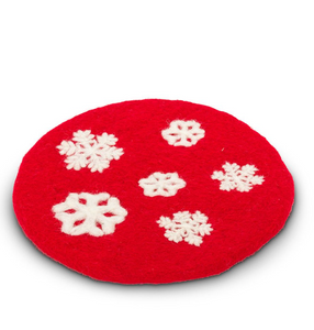 Snowflake Coaster - Red