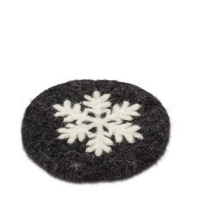 Snowflake Coaster-Charcoal