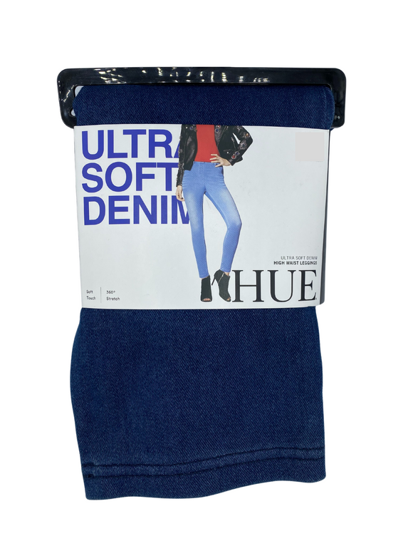 Ultra Soft Denim HW Leggings - Steely Blue